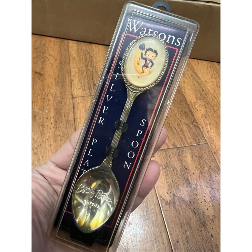 Vintage betty boop watsons silver plated spoon